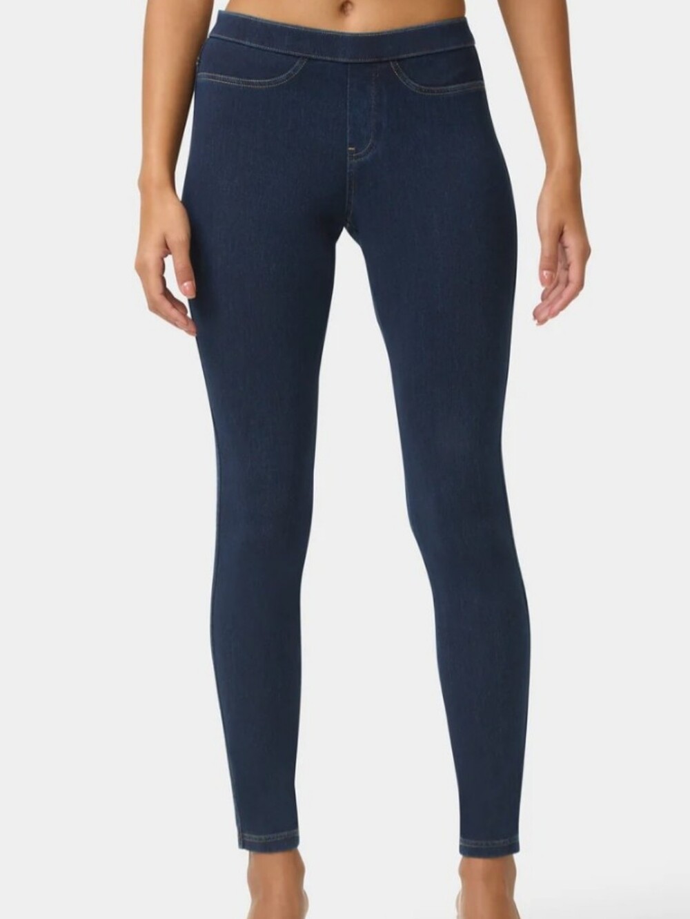 No Nonsense Classic Denim Leggings Dark Blue Denim L